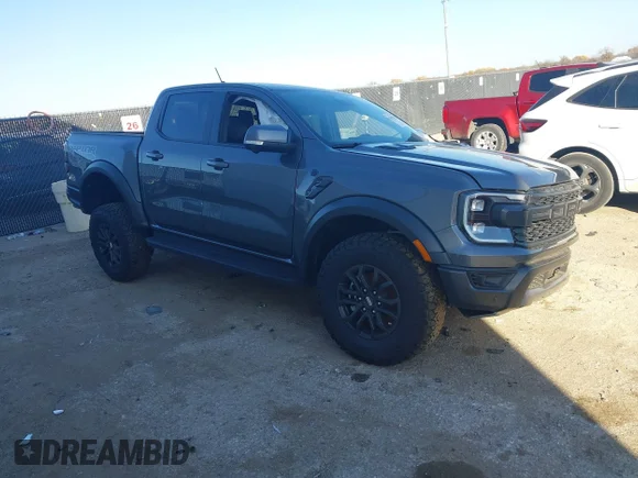 ✅ 2025 Ford Ranger Raptor • VIN: 1FTER4LR6SLE28752 • Лот: 43920025. Опубликован ранее на IAAI с пробегом 5 308 миль. Бесплатный доступ к архиву аукционных продаж из США и подробный отчёт об истории автомобиля на DreamBid. Изображение 1.