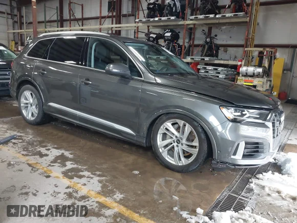✅ 2023 Audi Q7 Prestige • VIN: WA1VXBF72PD000063 • Lot: 44086640. Listed on IAAI with 39,877 mi. Free auction sales archive from the USA and detailed vehicle history report at DreamBid. Image 1.