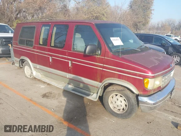 ✅ 1993 Ford Econoline Cargo • VIN: 1FDEE14H9PHA49914 • Лот: 43664031. Опубліковано раніше на IAAI з пробігом 159 404 миль. Безкоштовний доступ до архіву аукціонних продажів зі США та докладний звіт про історію автомобіля на DreamBid. Зображення 1.