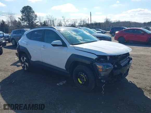 ✅ 2025 Hyundai Kona Limited • VIN: KM8HECA33SU201509 • Lot: 44468496. Wystawiony na IAAI z przebiegiem 18 749 mil. Bezpłatny archiwum sprzedaży aukcyjnych z USA i szczegółowy raport historii pojazdu na DreamBid. Zdjęcie 1.