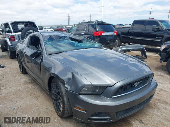 ✅ 2014 Ford Mustang V6 • VIN: 1ZVBP8AM5E5302895 • Lot: 45415110. Listed on IAAI with 188,553 mi. Free auction sales archive from the USA and detailed vehicle history report at DreamBid. Image 1.