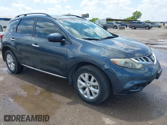 ✅ 2014 Nissan Murano SV • VIN: JN8AZ1MU8EW421843 • Lot: 42690756. Listed on IAAI with 161,842 mi. Free auction sales archive from the USA and detailed vehicle history report at DreamBid. Image 1.