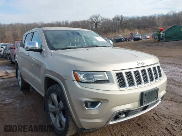 ✅ 2014 Jeep Grand Cherokee Overland • VIN: 1C4RJFCGXEC427014 • Lot: 44320288. Wystawiony na IAAI z przebiegiem 135 948 mil. Bezpłatny archiwum sprzedaży aukcyjnych z USA i szczegółowy raport historii pojazdu na DreamBid. Zdjęcie 1.