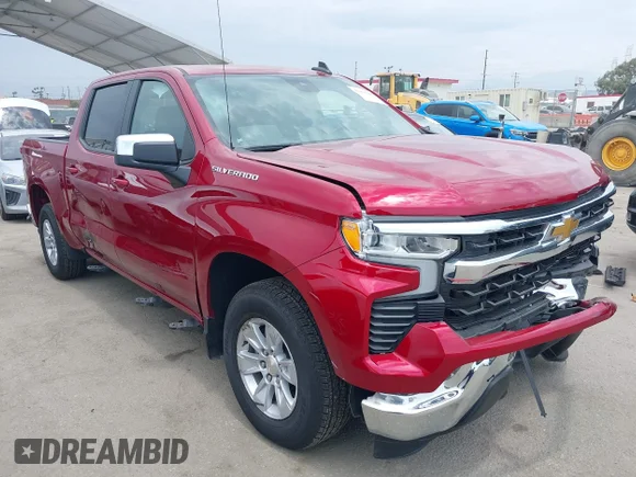 ✅ 2024 Chevrolet Silverado 1500 LT • VIN: 1GCPACED6RZ344739 • Lot: 42418248. Listed on IAAI with 7,482 mi. Free auction sales archive from the USA and detailed vehicle history report at DreamBid. Image 1.