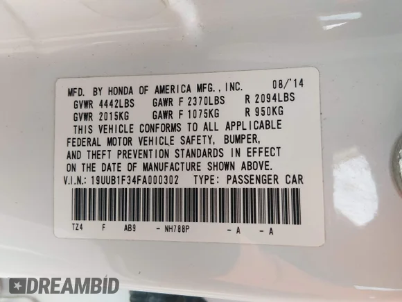 ✅ 2015 Acura TLX • VIN: 19UUB1F34FA000302 • Lot: 44731223. Wystawiony na IAAI z przebiegiem 160 606 mil. Bezpłatny archiwum sprzedaży aukcyjnych z USA i szczegółowy raport historii pojazdu na DreamBid. Zdjęcie 9.