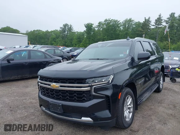 ✅ 2023 Chevrolet Suburban LS • VIN: 1GNSKBKD9PR154654 • Lot: 42475123. Listed on IAAI with 131,529 mi. Free auction sales archive from the USA and detailed vehicle history report at DreamBid. Image 2.