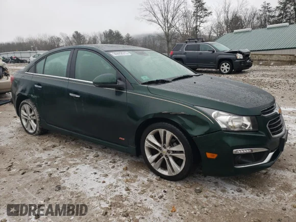 ✅ 2015 Chevrolet Cruze LTZ • VIN: 1G1PG5SB5F7123842 • Lot: 36892013. Wystawiony na Copart z przebiegiem 54 920 mil. Bezpłatny archiwum sprzedaży aukcyjnych z USA i szczegółowy raport historii pojazdu na DreamBid. Zdjęcie 4.