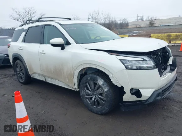 ✅ 2022 Nissan Pathfinder SV • VIN: 5N1DR3BBXNC215362 • Лот: 44421658. Опубликован ранее на IAAI с пробегом 53 635 миль. Бесплатный доступ к архиву аукционных продаж из США и подробный отчёт об истории автомобиля на DreamBid. Изображение 1.