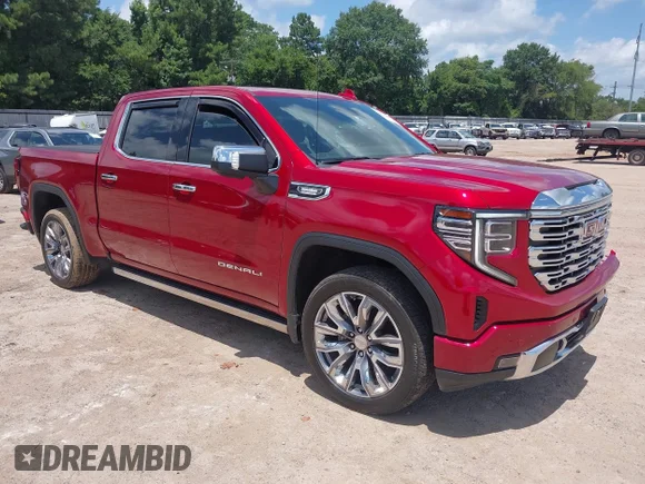 ✅ 2023 GMC Sierra 1500 Denali • VIN: 3GTUUGE83PG206626 • Лот: 42735688. Опубликован ранее на IAAI с пробегом 25 159 миль. Бесплатный доступ к архиву аукционных продаж из США и подробный отчёт об истории автомобиля на DreamBid. Изображение 1.