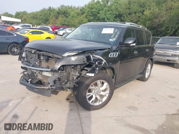 ✅ 2013 Infiniti QX56 • VIN: JN8AZ2NDXD9750044 • Lot: 43157030. Wystawiony na IAAI z przebiegiem 183 058 mil. Bezpłatny archiwum sprzedaży aukcyjnych z USA i szczegółowy raport historii pojazdu na DreamBid. Zdjęcie 2.