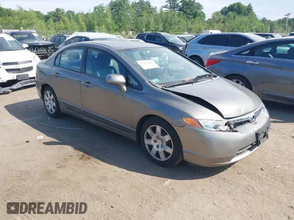 ✅ 2006 Honda Civic LX • VIN: 2HGFA165X6H526643 • Lot: 45364085. Listed on IAAI with 161,720 mi. Free auction sales archive from the USA and detailed vehicle history report at DreamBid. Image 1.