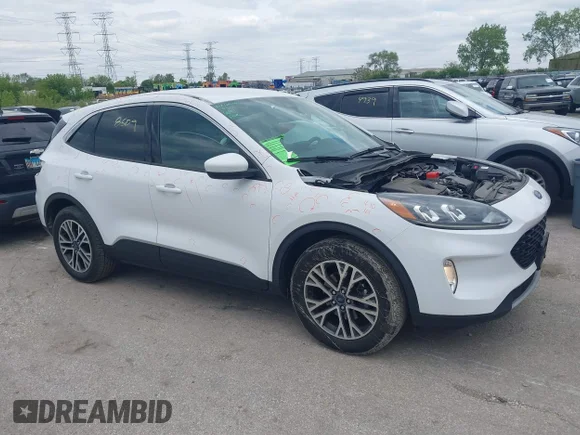 ✅ 2020 Ford Escape SEL • VIN: 1FMCU9H69LUA59121 • Lot: 45048509. Listed on IAAI with 104,111 mi. Free auction sales archive from the USA and detailed vehicle history report at DreamBid. Image 1.