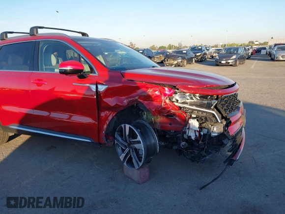 ✅ 2023 Kia Sorento SX Prestige • VIN: KNDRMDLH1P5152841 • Lot: 44185907. Wystawiony na IAAI z przebiegiem 33 305 mil. Bezpłatny archiwum sprzedaży aukcyjnych z USA i szczegółowy raport historii pojazdu na DreamBid. Zdjęcie 6.