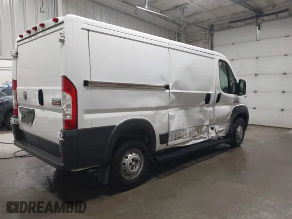 ✅ 2017 Ram ProMaster Cargo • VIN: 3C6TRVAG5HE521964 • Lot: 42232190. Listed on IAAI with 71,458 mi. Free auction sales archive from the USA and detailed vehicle history report at DreamBid. Image 4.