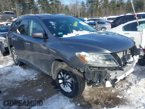 ✅ 2015 Nissan Pathfinder SL • VIN: 5N1AR2MM2FC653029 • Lot: 44232881. Listed on IAAI with 128,744 mi. Free auction sales archive from the USA and detailed vehicle history report at DreamBid. Image 1.