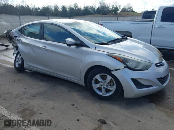 ✅ 2015 Hyundai Elantra Limited • VIN: 5NPDH4AEXFH628994 • Lot: 44366381. Listed on IAAI with 247,735 mi. Free auction sales archive from the USA and detailed vehicle history report at DreamBid. Image 1.