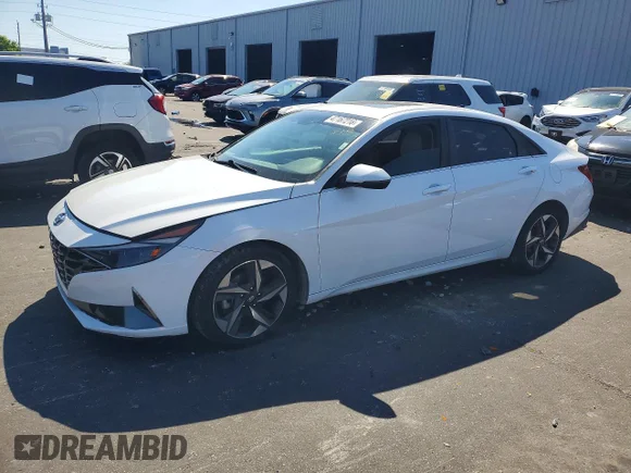 ✅ 2021 Hyundai Elantra Limited • VIN: 5NPLP4AGXMH013715 • Лот: 47167216. Опубликован ранее на Copart с пробегом 89 469 миль. Бесплатный доступ к архиву аукционных продаж из США и подробный отчёт об истории автомобиля на DreamBid. Изображение 1.