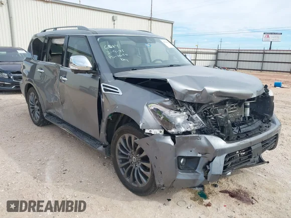✅ 2020 Nissan Armada SL • VIN: JN8AY2ND0L9106084 • Lot: 41781320. Listed on IAAI with 72,131 mi. Free auction sales archive from the USA and detailed vehicle history report at DreamBid. Image 1.