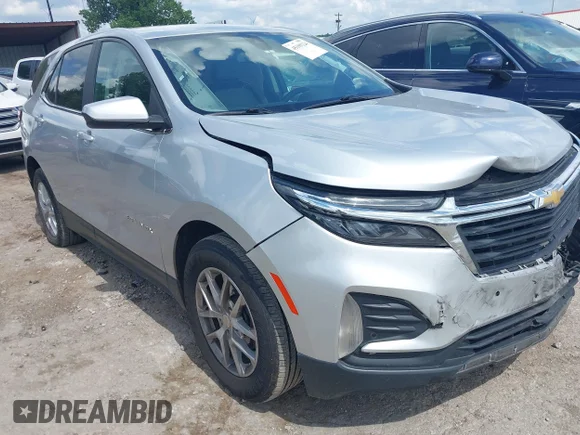 ✅ 2022 Chevrolet Equinox LT • VIN: 3GNAXJEV6NL133423 • Lot: 45199324. Listed on IAAI with 142,778 mi. Free auction sales archive from the USA and detailed vehicle history report at DreamBid. Image 1.