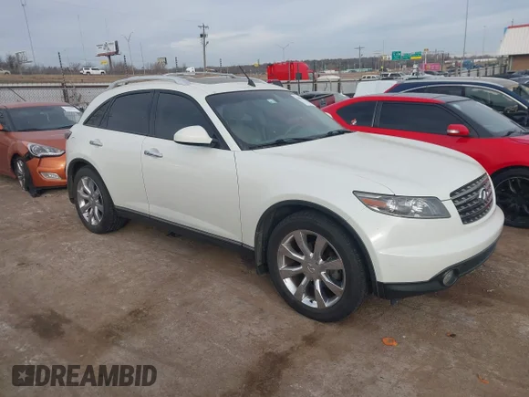 ✅ 2005 Infiniti FX • VIN: JNRAS08W35X205771 • Lot: 44069468. Wystawiony na IAAI z przebiegiem 213 980 mil. Bezpłatny archiwum sprzedaży aukcyjnych z USA i szczegółowy raport historii pojazdu na DreamBid. Zdjęcie 1.