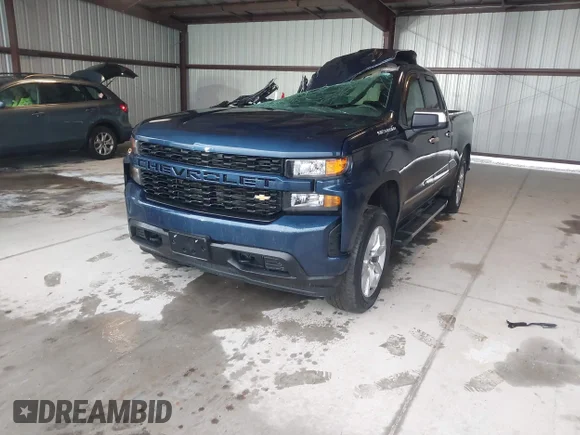✅ 2019 Chevrolet Silverado 1500 Custom • VIN: 1GCRYBEF8KZ209364 • Lot: 44398562. Wystawiony na IAAI z przebiegiem 100 030 mil. Bezpłatny archiwum sprzedaży aukcyjnych z USA i szczegółowy raport historii pojazdu na DreamBid. Zdjęcie 2.