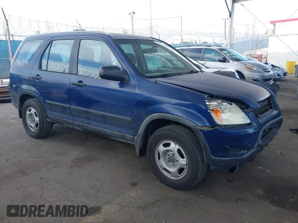 ✅ 2004 Honda CR-V LX • VIN: JHLRD684X4C023539 • Lot: 42032809. Listed on IAAI with 186,056 mi. Free auction sales archive from the USA and detailed vehicle history report at DreamBid. Image 1.
