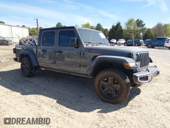 ✅ 2021 Jeep Gladiator Sport S • VIN: 1C6JJTAG6ML574144 • Лот: 44808920. Опубліковано раніше на IAAI з пробігом 64 648 миль. Безкоштовний доступ до архіву аукціонних продажів зі США та докладний звіт про історію автомобіля на DreamBid. Зображення 1.