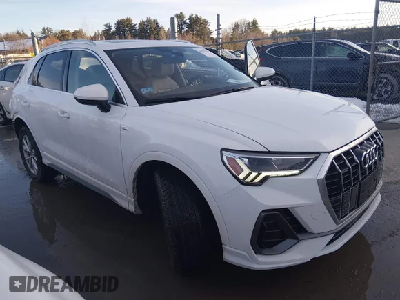 ✅ 2025 Audi Q3 S line Premium Plus • VIN: WA1EEDF35S1097364 • Lot: 44403783. Listed on IAAI with 2,731 mi. Free auction sales archive from the USA and detailed vehicle history report at DreamBid. Image 1.