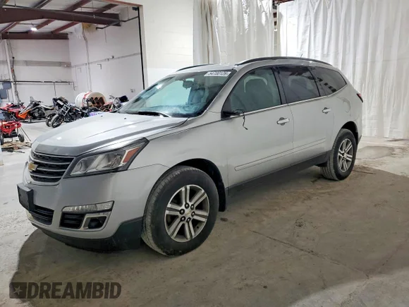 ✅ 2015 Chevrolet Traverse LT • VIN: 1GNKVGKD5FJ280690 • Lot: 54700126. Wystawiony na Copart z przebiegiem 162 527 mil. Bezpłatny archiwum sprzedaży aukcyjnych z USA i szczegółowy raport historii pojazdu na DreamBid. Zdjęcie 1.
