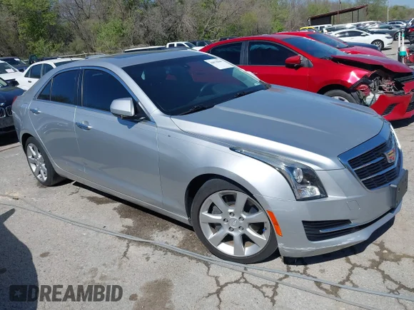 ✅ 2015 Cadillac ATS Standard RWD • VIN: 1G6AA5RX6F0112196 • Lot: 44678840. Listed on IAAI with 88,907 mi. Free auction sales archive from the USA and detailed vehicle history report at DreamBid. Image 1.