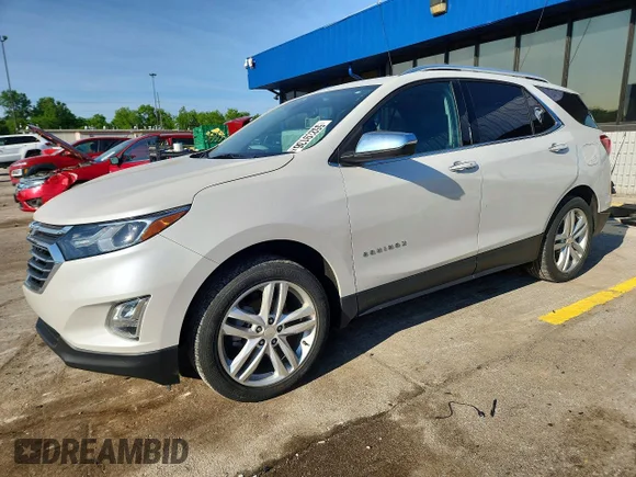 ✅ 2021 Chevrolet Equinox Premier • VIN: 3GNAXXEV4MS171935 • Lot: 55239136. Wystawiony na Copart z przebiegiem 77 392 mil. Bezpłatny archiwum sprzedaży aukcyjnych z USA i szczegółowy raport historii pojazdu na DreamBid. Zdjęcie 1.