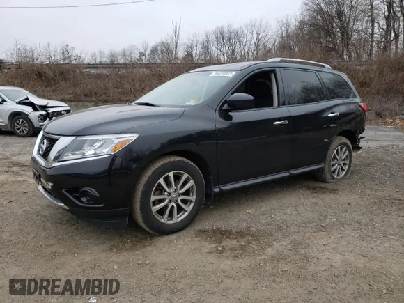 ✅ 2015 Nissan Pathfinder S • VIN: 5N1AR2MM9FC703652 • Lot: 36628883. Wystawiony na Copart z przebiegiem 75 457 mil. Bezpłatny archiwum sprzedaży aukcyjnych z USA i szczegółowy raport historii pojazdu na DreamBid. Zdjęcie 1.