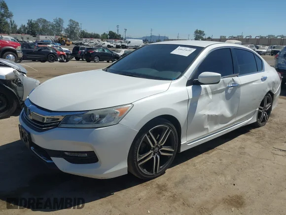 ✅ 2017 Honda Accord Sport SE • VIN: 1HGCR2F13HA281085 • Лот: 44623655. Опубликован ранее на IAAI с пробегом 109 620 миль. Бесплатный доступ к архиву аукционных продаж из США и подробный отчёт об истории автомобиля на DreamBid. Изображение 2.