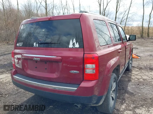 ✅ 2017 Jeep Patriot Latitude • VIN: 1C4NJRFB6HD194263 • Lot: 44609053. Listed on IAAI with 114,600 mi. Free auction sales archive from the USA and detailed vehicle history report at DreamBid. Image 4.