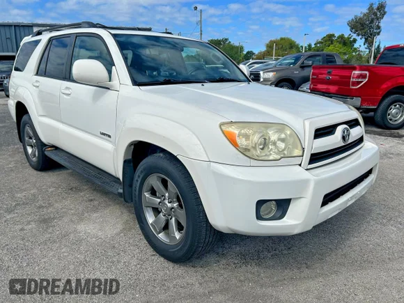 ✅ 2008 Toyota 4Runner Limited • VIN: JTEZU17R38K018767 • Lot: 46870936. Listed on Copart with 189,006 mi. Free auction sales archive from the USA and detailed vehicle history report at DreamBid. Image 1.