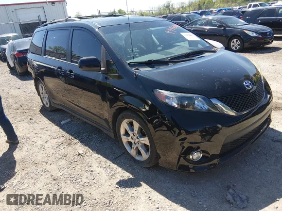 ✅ 2012 Toyota Sienna SE • VIN: 5TDXK3DC3CS254138 • Lot: 44860062. Listed on IAAI with 201,026 mi. Free auction sales archive from the USA and detailed vehicle history report at DreamBid. Image 1.