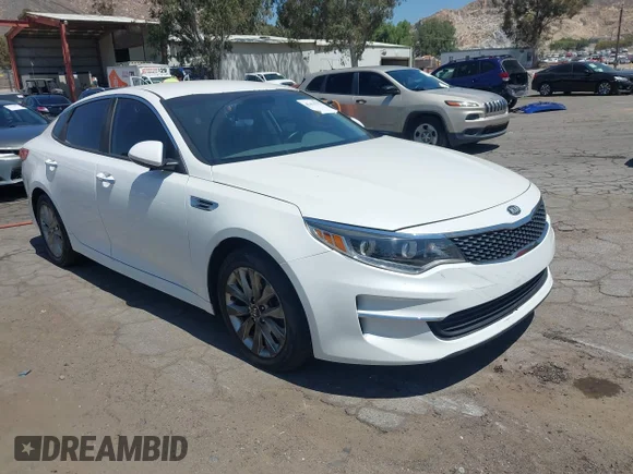 ✅ 2016 Kia Optima EX • VIN: 5XXGU4L3XGG056410 • Lot: 45413732. Listed on IAAI with 175,850 mi. Free auction sales archive from the USA and detailed vehicle history report at DreamBid. Image 1.