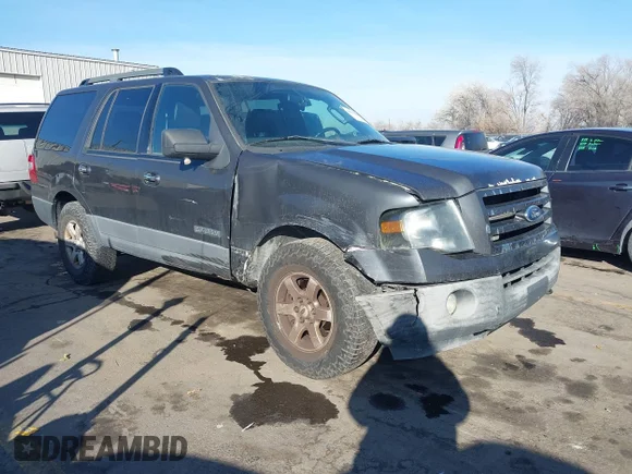✅ 2007 Ford Expedition XLT • VIN: 1FMFU16507LA67614 • Лот: 44119451. Опубліковано раніше на IAAI з пробігом 169 234 миль. Безкоштовний доступ до архіву аукціонних продажів зі США та докладний звіт про історію автомобіля на DreamBid. Зображення 1.