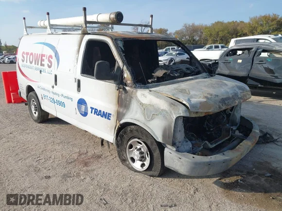 ✅ 2021 Chevrolet Express Cargo • VIN: 1GCWGAFP8M1302619 • Лот: 43730081. Опубліковано раніше на IAAI з пробігом Не вказано. Безкоштовний доступ до архіву аукціонних продажів зі США та докладний звіт про історію автомобіля на DreamBid. Зображення 1.