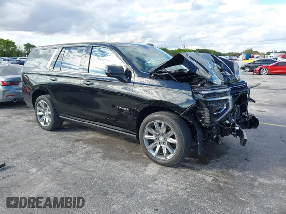 ✅ 2025 Chevrolet Tahoe High Country • VIN: 1GNS6TRL8SR191369 • Lot: 44094587. Wystawiony na IAAI z przebiegiem 5 857 mil. Bezpłatny archiwum sprzedaży aukcyjnych z USA i szczegółowy raport historii pojazdu na DreamBid. Zdjęcie 1.
