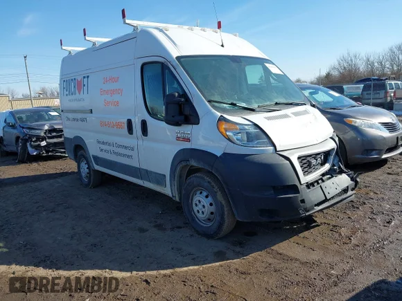 ✅ 2020 Ram ProMaster Cargo • VIN: 3C6TRVBG5LE123662 • Lot: 44363655. Listed on IAAI with 187,084 mi. Free auction sales archive from the USA and detailed vehicle history report at DreamBid. Image 1.