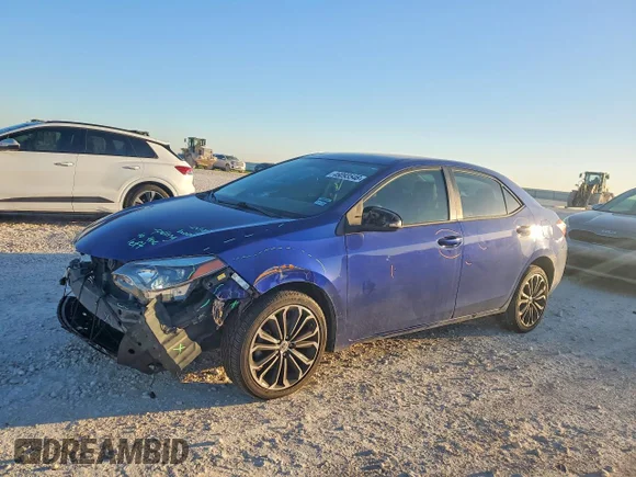 ✅ 2016 Toyota Corolla S Plus • VIN: 5YFBURHE1GP384016 • Lot: 46093546. Listed on Copart with 112,460 mi. Free auction sales archive from the USA and detailed vehicle history report at DreamBid. Image 1.