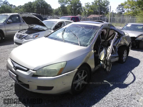 ✅ 2004 Honda Accord EX • VIN: 1HGCM82644A008802 • Lot: 25120189. Wystawiony na IAAI z przebiegiem 156 961 mil. Bezpłatny archiwum sprzedaży aukcyjnych z USA i szczegółowy raport historii pojazdu na DreamBid. Zdjęcie 2.