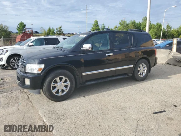 ✅ 2005 Infiniti QX56 • VIN: 5N3AA08A55N802555 • Лот: 69504654. Опубліковано раніше на Copart з пробігом 128 015 миль. Безкоштовний доступ до архіву аукціонних продажів зі США та докладний звіт про історію автомобіля на DreamBid. Зображення 1.
