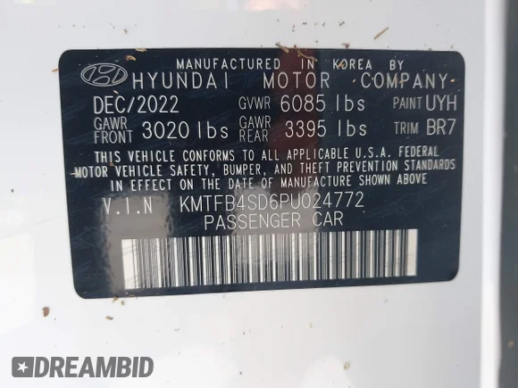 ✅ 2023 Genesis G90 • VIN: KMTFB4SD6PU024772 • Lot: 45461120. Wystawiony na IAAI z przebiegiem 45 687 mil. Bezpłatny archiwum sprzedaży aukcyjnych z USA i szczegółowy raport historii pojazdu na DreamBid. Zdjęcie 9.