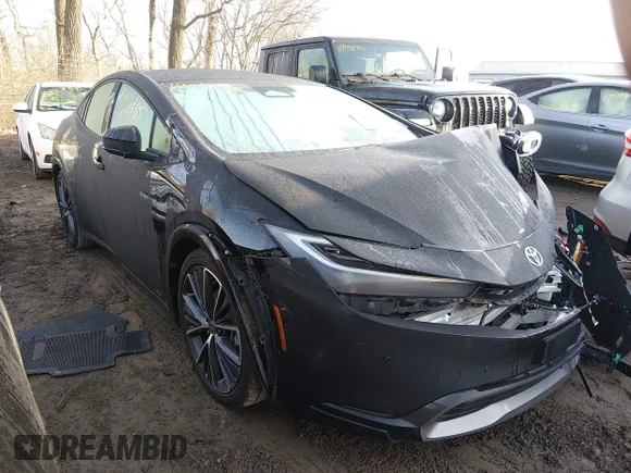 ✅ 2023 Toyota Prius XLE • VIN: JTDADABU1P3007000 • Lot: 44011385. Listed on IAAI with 41,362 mi. Free auction sales archive from the USA and detailed vehicle history report at DreamBid. Image 1.
