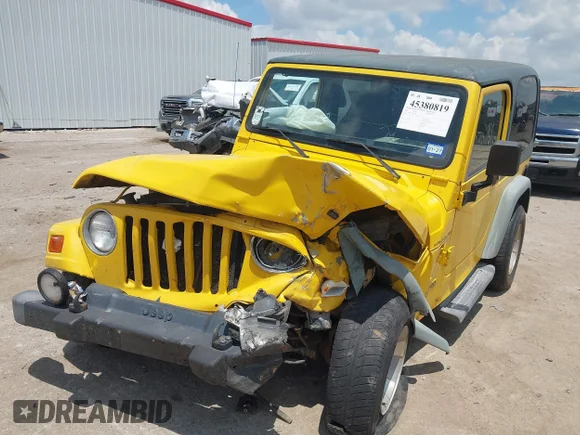 ✅ 2001 Jeep Wrangler Sport • VIN: 1J4FA49S21P306607 • Lot: 45380819. Wystawiony na IAAI z przebiegiem 138 445 mil. Bezpłatny archiwum sprzedaży aukcyjnych z USA i szczegółowy raport historii pojazdu na DreamBid. Zdjęcie 2.