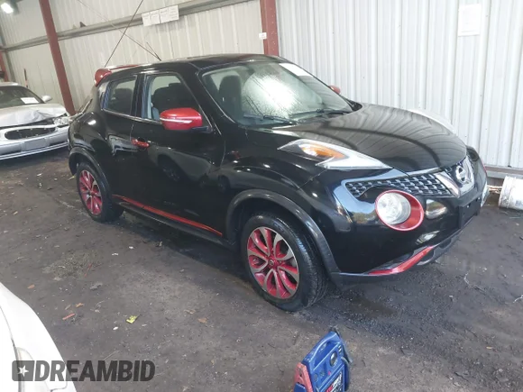 ✅ 2015 Nissan Juke SL • VIN: JN8AF5MV6FT557397 • Лот: 43965199. Опубліковано раніше на IAAI з пробігом 78 402 миль. Безкоштовний доступ до архіву аукціонних продажів зі США та докладний звіт про історію автомобіля на DreamBid. Зображення 1.
