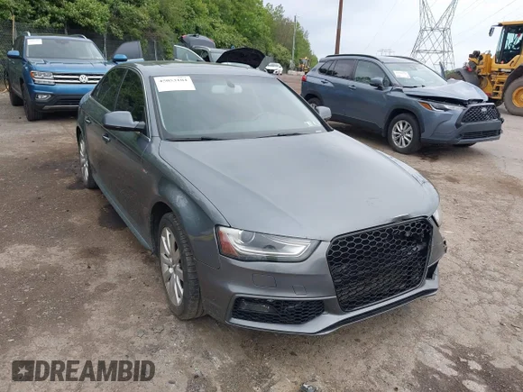 ✅ 2015 Audi A4 Premium • VIN: WAUBFAFL4FN005791 • Лот: 45053104. Опубліковано раніше на IAAI з пробігом 204 184 миль. Безкоштовний доступ до архіву аукціонних продажів зі США та докладний звіт про історію автомобіля на DreamBid. Зображення 1.