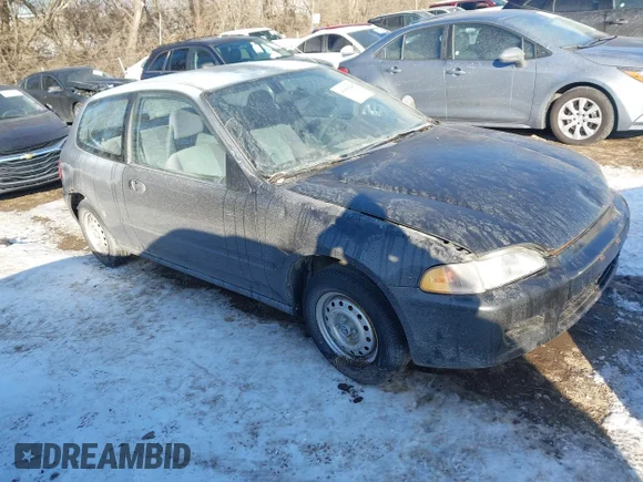 ✅ 1993 Honda Civic CX • VIN: 2HGEH2350PH538576 • Лот: 43960268. Опубликован ранее на IAAI с пробегом 194 113 миль. Бесплатный доступ к архиву аукционных продаж из США и подробный отчёт об истории автомобиля на DreamBid. Изображение 1.
